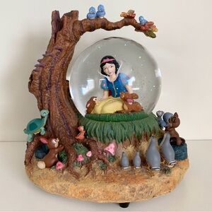 Snow White Musical Snow Globe with Forest Animals
